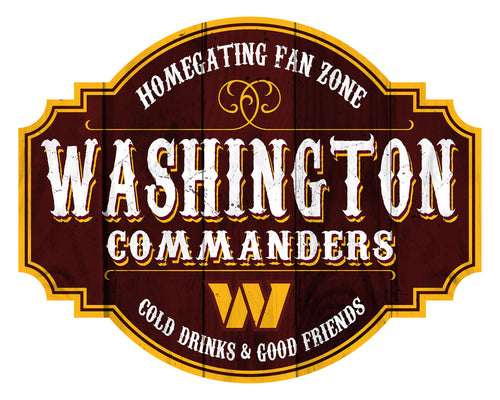 Washington Commanders Team Homegating Wood Tavern Sign -24