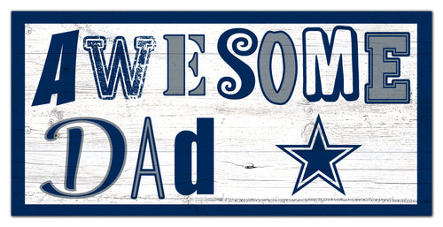 Dallas Cowboys Awesome Dad Wood Sign - 6