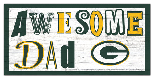 Green Bay Packers Awesome Dad Wood Sign - 6