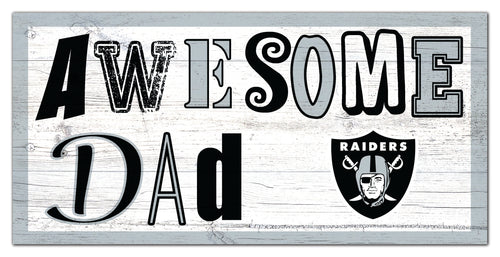 Las Vegas Raiders Awesome Dad Wood Sign - 6