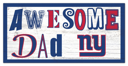 New York Giants Awesome Dad Wood Sign - 6
