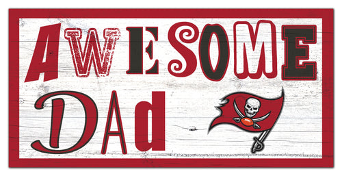 Tampa Bay Buccaneers Awesome Dad Wood Sign - 6