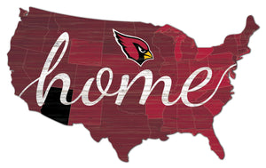 Arizona Cardinals USA Shape Home Cutout