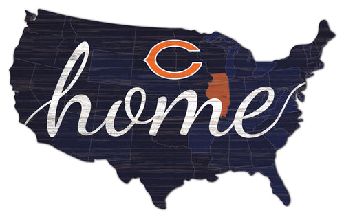 Chicago Bears USA Shape Home Cutout