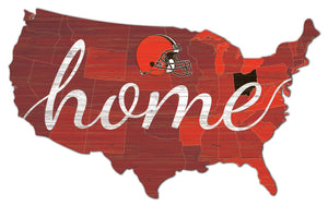 Cleveland Browns USA Shape Home Cutout