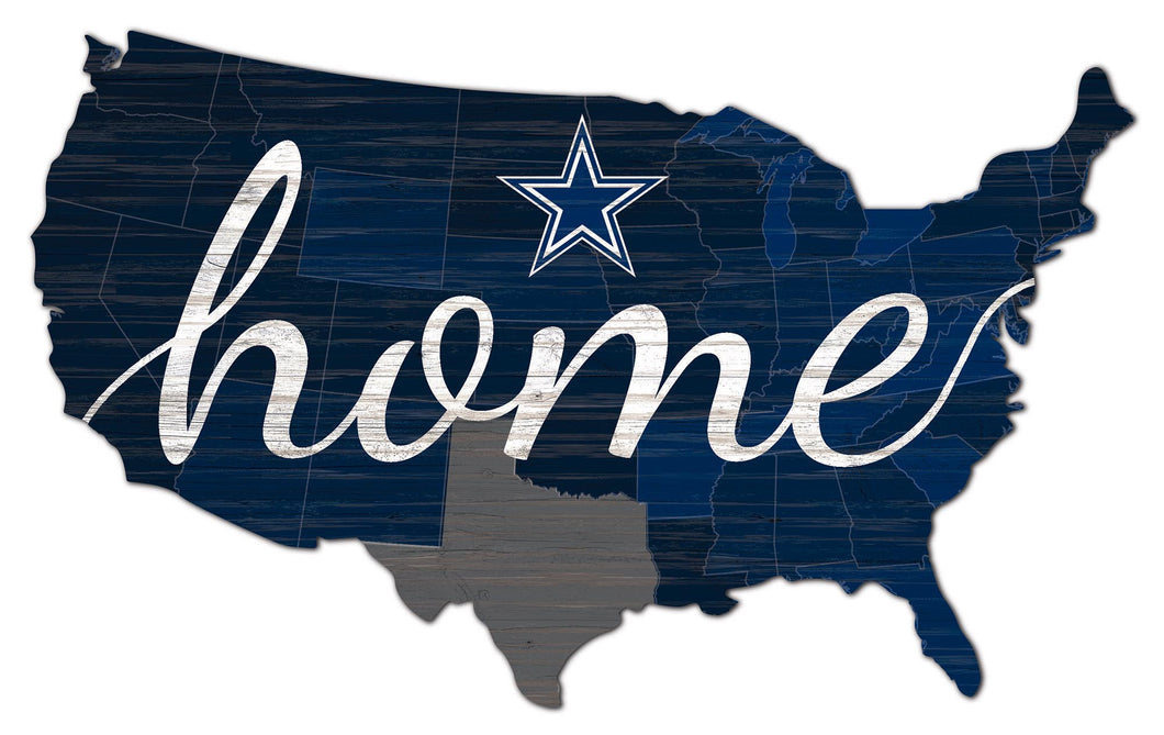 Dallas Cowboys USA Shape Home Cutout