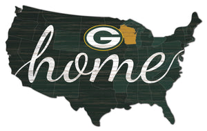 Green Bay Packers USA Shape Home Cutout