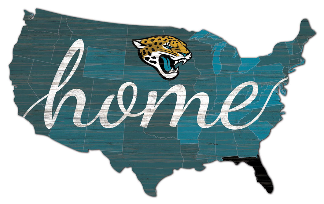 Jacksonville Jaguars USA Shape Home Cutout