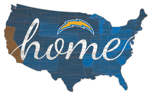 Los Angeles Chargers USA Shape Home Cutout