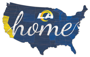 Los Angeles Rams USA Shape Home Cutout