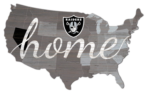 Las Vegas Raiders USA Shape Home Cutout