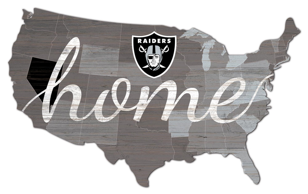 Las Vegas Raiders USA Shape Home Cutout