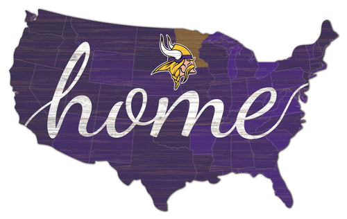 Minnesota Vikings USA Shape Home Cutout