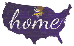 Minnesota Vikings USA Shape Home Cutout