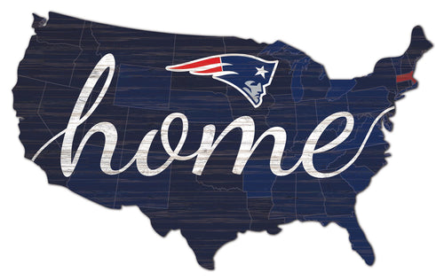 New England Patriots USA Shape Home Cutout