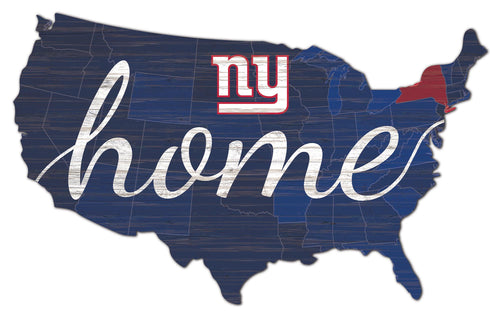 New York Giants USA Shape Home Cutout