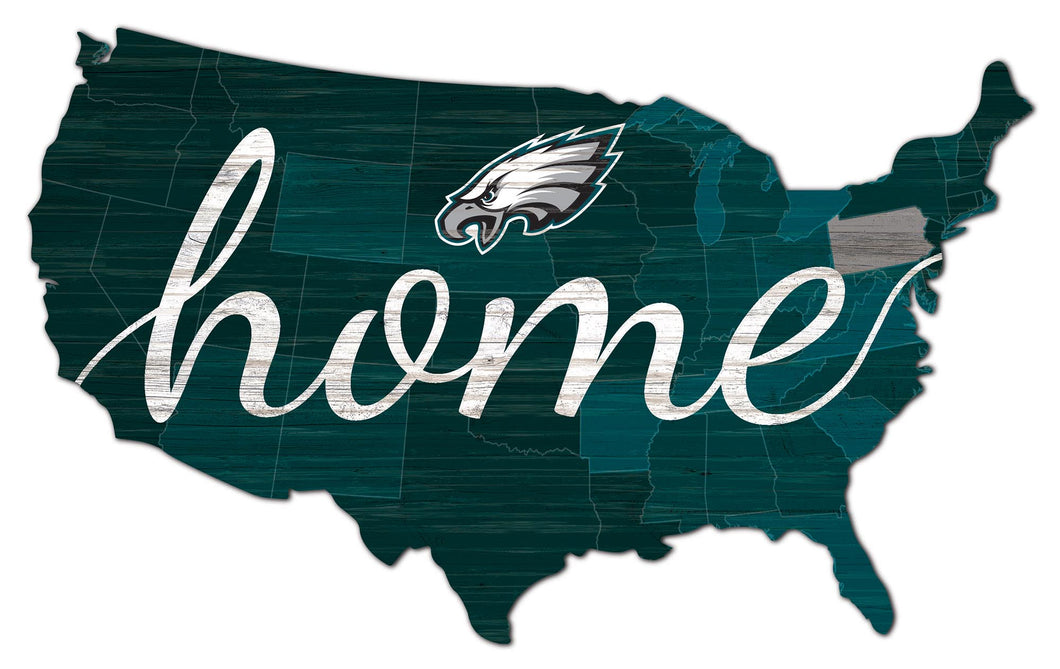 Philadelphia Eagles USA Shape Flag Cutout