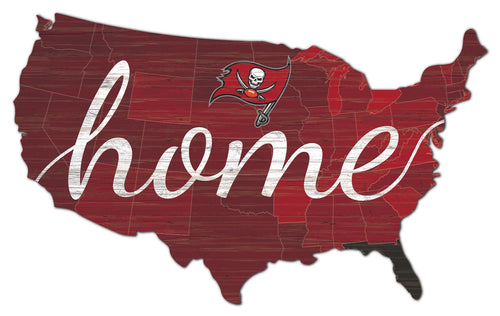 Tampa Bay Buccaneers USA Shape Home Cutout