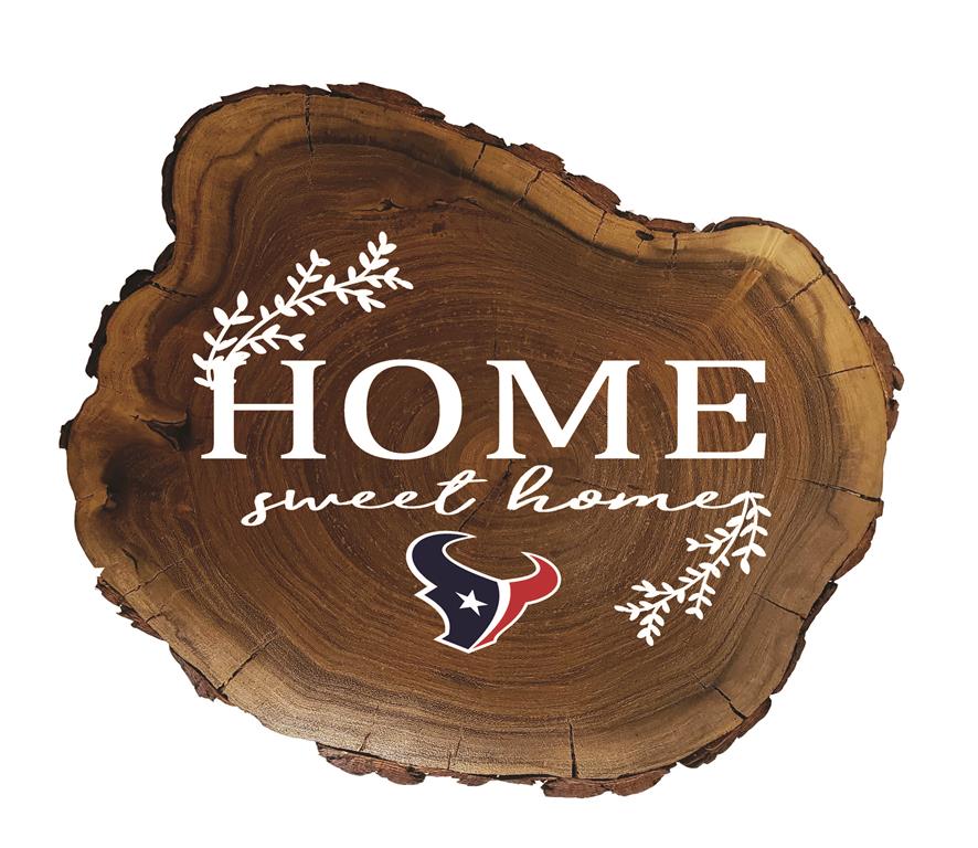 Houston Texans Home Sweet Home Wood Slab