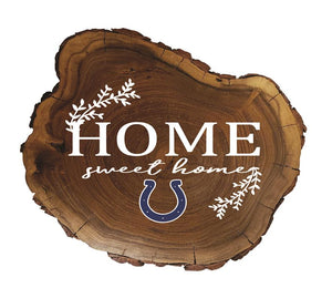 Indianapolis Colts Home Sweet Home Wood Slab