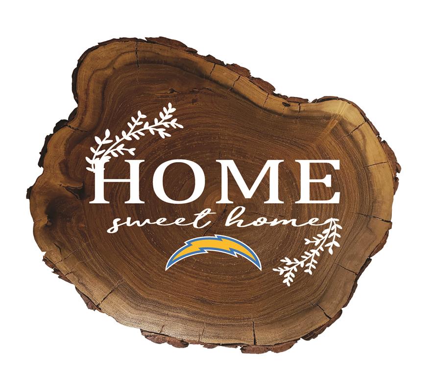 Los Angeles Chargers Home Sweet Home Wood Slab