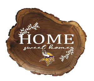 Minnesota Vikings Home Sweet Home Wood Slab