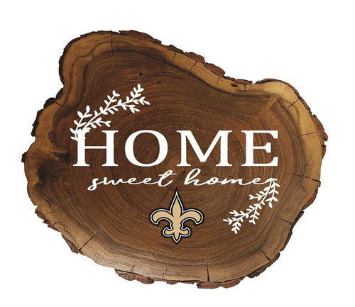 New Orleans Saints Home Sweet Home Wood Slab