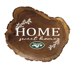 New York Jets Home Sweet Home Wood Slab