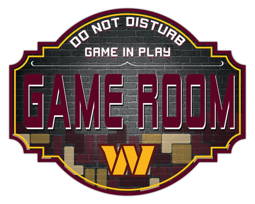 Washington Commanders Team Game Room Wood Tavern Sign -12