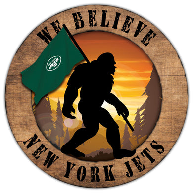 New York Jets We Believe Bigfoot Wood Sign - 12
