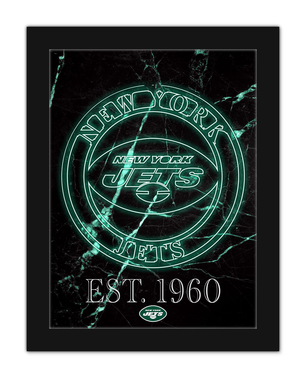 New York Jets Panoramic Poster - MetLife Stadium NFL Fan Cave Decor