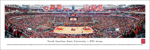 North Carolina State Wolfpack Basketball PNC Arena Panoramic Picture