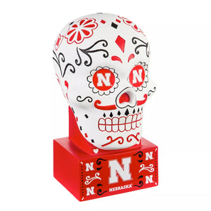 Nebraska Cornhuskers Sugar Skull Statue
