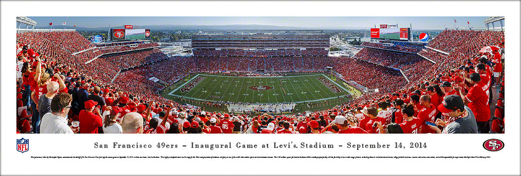San Francisco 49ers Levi Stadium Inaugural Panoramic Picture
