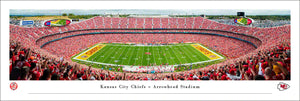 Kansas City Chiefs Arrowhead Stadium Panoramic Picture, Kansas City Chiefs Arrowhead Stadium 100th NFL Season Panoramic Picture