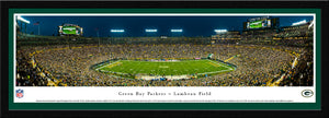 Green Bay Packers Lambeau Field Night Game Panoramic Picture