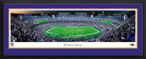 Baltimore Ravens M&T Bank Stadium 50 Yard Line Panoramic Picture Night Game
