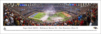 Baltimore Ravens Super Bowl 47 Champions Panoramic Picture