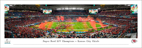 Kansas City Chiefs Super Bowl 54 Champions Panoramic Picture