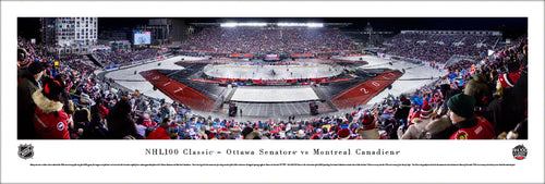 NHL Classic 100 Ottawa Senators vs. Montreal Canadiens Panoramic Picture