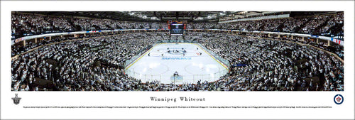 Winnipeg Jets MTS Center Whiteout Game Panoramic Picture