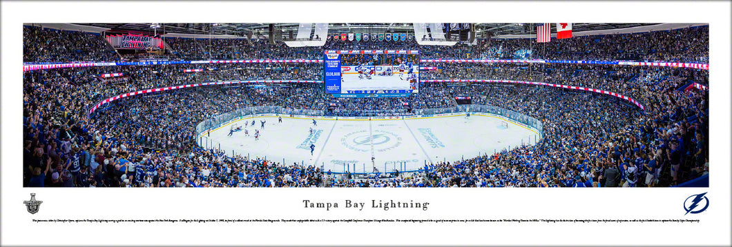 Tampa Bay Lightning Panoramic Poster - Amalie Arena