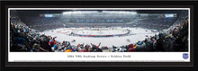 NHL fan gear framed black matte panorama 2014 Stadium Series Blackhawks vs. Penguins - Sports Fanz
