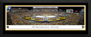 Framed, double-black matted panorama 2017 Stadium Series Penguins vs. Flyers - Sports Fanz