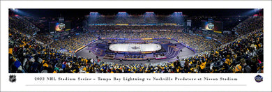 2022 NHL Stadium Series Nashville Predators vs. Tampa Bay Lightning Panoramic Picture