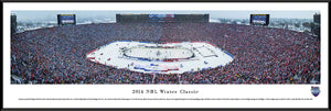 NHL fan gear black framed panorama 2014 Winter Classic Maple Leafs vs. Red Wings - Sports Fanz