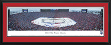 Framed, double red matte panorama 2014 Winter Classic Maple Leafs vs. Red Wings - Sports Fanz