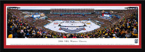 NHL fan gear framed, red matte panorama 2016 Winter Classic Bruins vs. Candiens - Sports Fanz