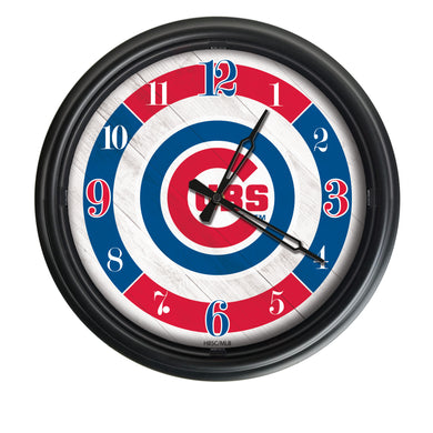 Chicago Cubs Indoor/Outdoor LED Wall Clock
