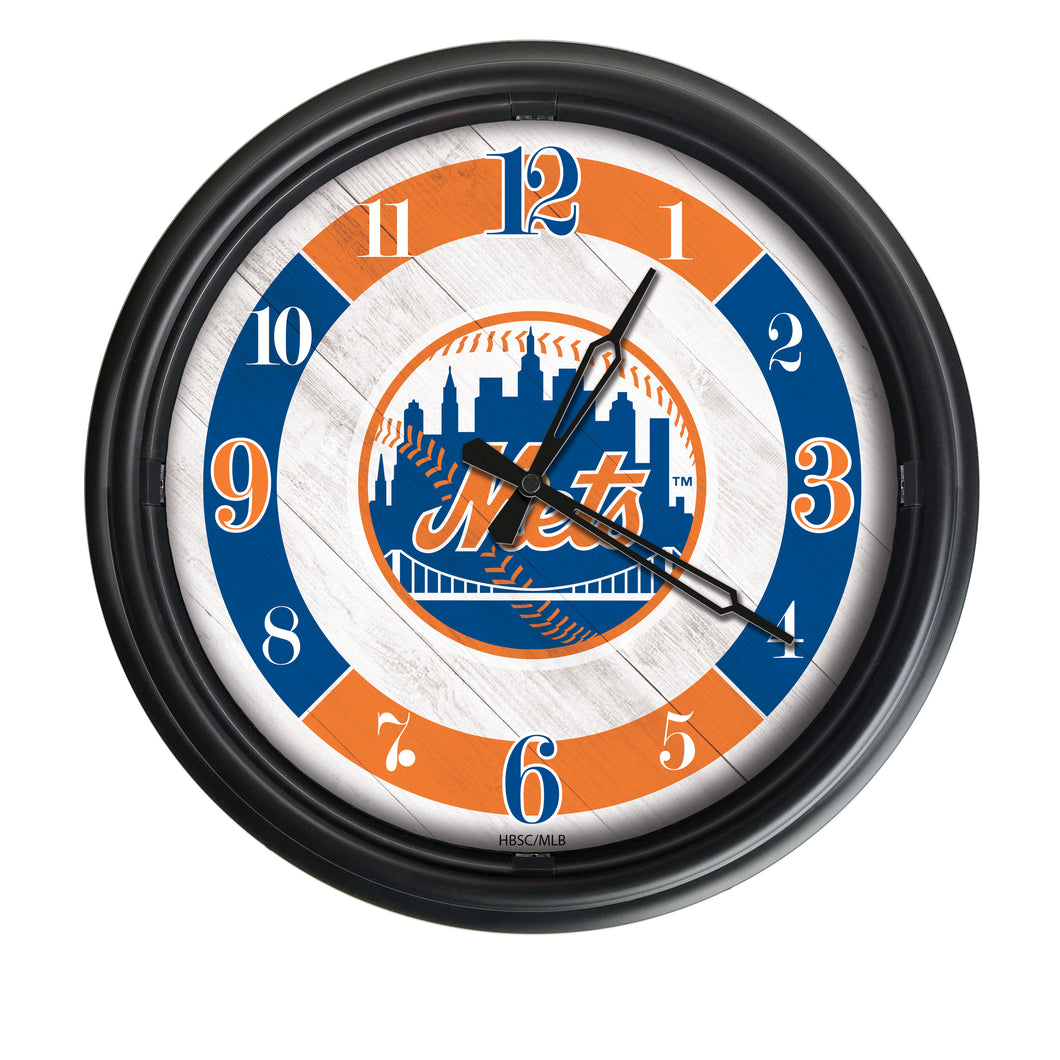 New York Mets Indoor/Outdoor LED Wall Clock